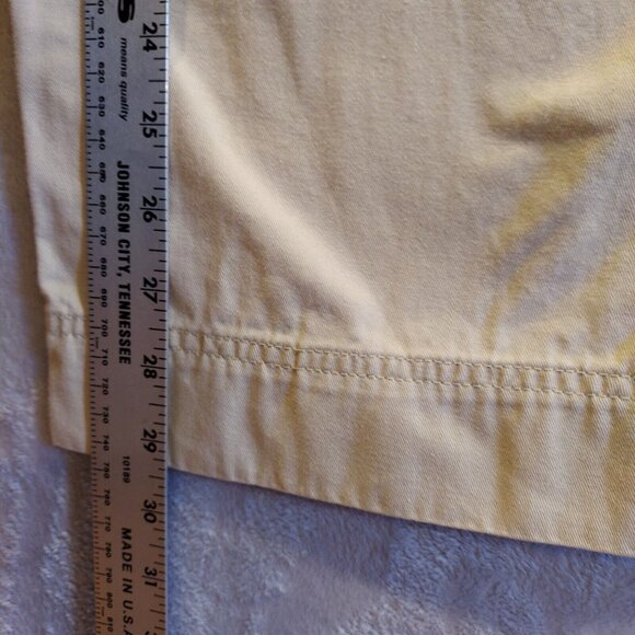 Venezia Chino Khaki Womens 18 Tan Beige 100% Cotton drawstring back pocket snap - Picture 7 of 9